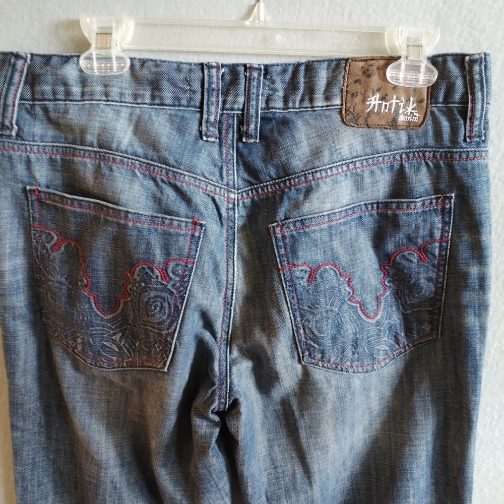 Antik Denim Men's Size 33 (Fits 34x32) Jeans Blue Medium Wash Button Fly‎